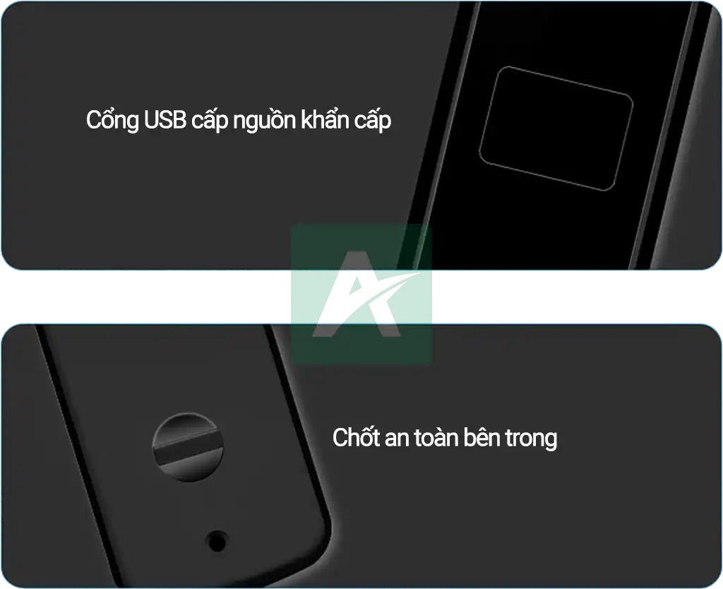 Khóa vân tay chống trộm ASLock AG026A – Giải pháp an ninh sang trọng cho cửa gỗ hiện đại
